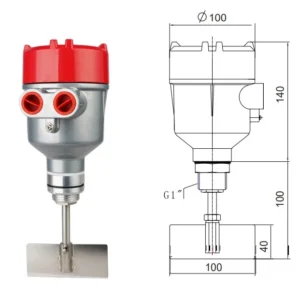 SENSOR DE NIVEL SE2-10SBA-100 NIETZ: SENSOR DE NIVEL (ROTOBIN) AC110V PALETA 100mm.