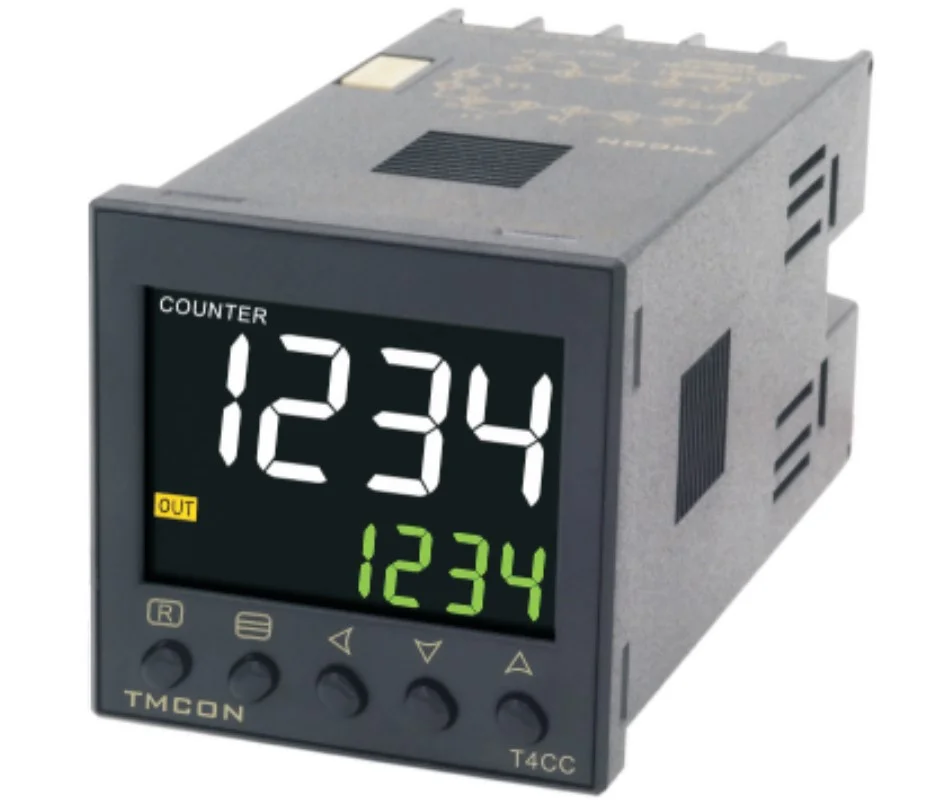 CONTADOR DIGITAL T4CC-1P-TMCON: CONTADOR DIGITAL TOTALIZADOR DE ALTO RENDIMIENTO, DE 4 DÍGITOS Y 1 PREAJUSTE.